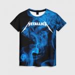Женская футболка 3D "Metallica."