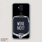 Cиликоновый чехол Wine not black на Asus Zenfone 5 Lite (ZC600KL)