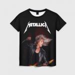 Женская футболка 3D "Metallica Kirk Hammett"