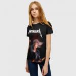 Женская футболка 3D "Metallica Kirk Hammett"