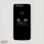 Cиликоновый чехол Взгляд черной кошки на Huawei Honor 8