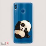 Cиликоновый чехол Большеглазая панда на Huawei Honor 8X