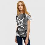 Женская футболка 3D "METALLICA / МЕТАЛЛИКА"