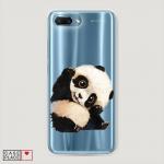 Cиликоновый чехол Большеглазая панда на Huawei Honor 10