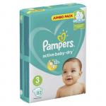 *СПЕЦЦЕНА PAMPERS Подгузники Active Baby-Dry Midi (6-10 кг) Упаковка 82