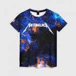 Женская футболка 3D "Metallica."