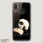 Cиликоновый чехол Большеглазая панда на Huawei P20 Lite