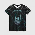 Женская футболка 3D "Metallica"