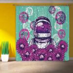 Фотошторы "Цветочный Астронавт"
