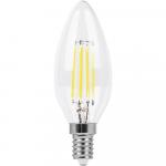 Лампа светодиодная, (11W) 230V E14 2700K прозрачная, LB-713