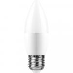Лампа светодиодная, (13W) 230V E27 6400K С37, LB-970