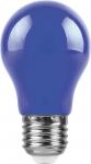 Лампа светодиодная,  (3W) 230V E27 синий A50, LB-375