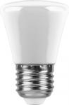 Лампа светодиодная,  (1W) 230V E27 6400K C45 матовая LB-372