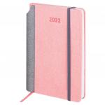 Ежедневник датированный 2022 А5 138x213мм BRAUBERG Mosaic, под кожу, карман д/ручки, розовый, 112801