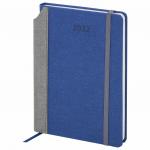 Ежедневник датированный 2022 А5 138x213мм BRAUBERG Mosaic, под кожу, карман д/ручки, синий, 112802