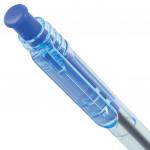 Ручка шариковая масляная автомат. BRAUBERG Click Blue, СИНЯЯ, тонирован., 1мм, линия 0,5мм, 142712