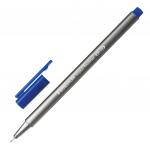 Ручка капиллярная (линер) STAEDTLER TRIPLUS FINELINER, СИНЯЯ, трехгранная, линия 0,3мм, 334-3