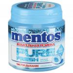 Жевательная резинка MENTOS Pure Fresh (Ментос) "Свежая мята", 100 г, банка, ш/к 70326