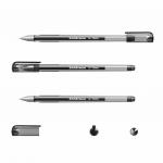 Ручка гелевая ERICH KRAUSE G-Tone, ЧЕРНАЯ, корпус тонированный черный, 0,5мм, линия 0,4мм, 17810