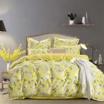 Франческа (желтая) комплект постельного белья сатин Евро 4н