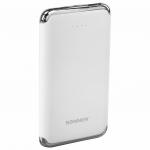 Аккумулятор внешний 6000 mAh SONNEN POWERBANK K611, 2 USB, литий-полимерный, белый, 263028