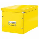 Короб архивный LEITZ "Click & Store" L, 310*320*360мм, лам. картон, разборный, желтый, 61080016