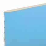 Тетрадь A5 (147х210мм) 48л, сшивка, клетка, кожзам SoftTouch, голубой, BRAUBERG RAINBOW, 403880