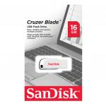 Флеш-диск 16GB SANDISK Cruzer Blade USB 2.0, белый, SDCZ50C-016G-B35W