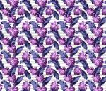 Пляжное полотенце Тропики, фиолетовый (ТТ 3014-2)