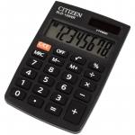 Калькулятор карманный Citizen SLD-100NR, 8 разр., двойное питание, 58*88*10мм, черный. SLD-100NR