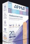 Лейкопластырь бактерицидный АРМА 19х72мм, полимерный телесный №20/60пач/1200шт