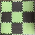 Игровой коврик-пазл зеленый+коричневый (30х30х1,2 см) (6 эл.) (арт.КВ-3002/6)