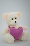 Мягкая игрушка Медведь Аха Великолепный малый, 24/32 см сердце флис розовый, 0937224S-33