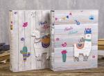 Фотоальбом "Веселая лама" 10х15 на 100 фото в ассортименте (2 дизайна микс) АФ-8555
