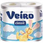 Бумага туалетная VEIRO Classic 2сл, 4рул/упак, белая: 5С24