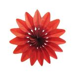 Бумажное украшение Уценка Цветок Красный 36см