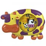 Часы настенные (с маятником) "Веселая корова" 35,5*7,5*26см. (4вида) (часы-батарейка 1"АА" в комплект не входит) (пластик) (подарочная упаковка)  809058