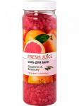 ЭЛЬФА Fresh Juice Соль для ванн "Грейпфрут и Розмарин" (Grapefruit & Rosemar), 700г/10шт