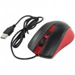 Мышь Smartbuy ONE 352, USB, красный, черный, 3btn+Roll. SBM-352-RK