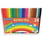 Фломастеры "Rainbow Kids" 24цв., трехгранные, ПВХ уп.: 7 7550 2402 штр.: 8595013625477