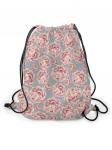 Пляжный рюкзак sfer.tex Розовые пионы серый