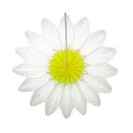 Бумажное украшение Цветок Белый 36см