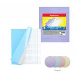 Набор пластиковых обложек Erich Krause Fizzy Pastel для тетрадей и дневников, 212х347мм, 100 мкм (пакет 12 шт.)