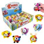 1TOY Жмяка-плюш радужная, 8см, 6 видов, 12шт.