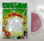 1TOY Игрушка-антистресс мммняшка флок squishy (сквиши) арбуз, 32гр. Т16207