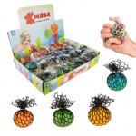 1TOY Жмяка шар в сетке с гелем, 5см, 4 цвета, 24 шт.