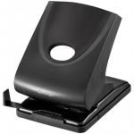 Дырокол Berlingo "Office Soft" 40л., пластиковый, с фиксатором, черный, с линейкой. DDp_40161