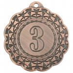 Медаль 3 место 45 мм бронза DC#MK350c-AB