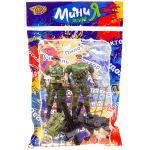 Набор игровой военный с 2 солдатиками и собакой ,серия МиниМаниЯ, РАС 15х23 см, арт.M7594-5