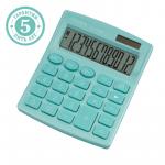Калькулятор настольный Citizen SDC-812NRGNE, 12 разрядов, двойное питание, 102*124*25мм, бирюзовый